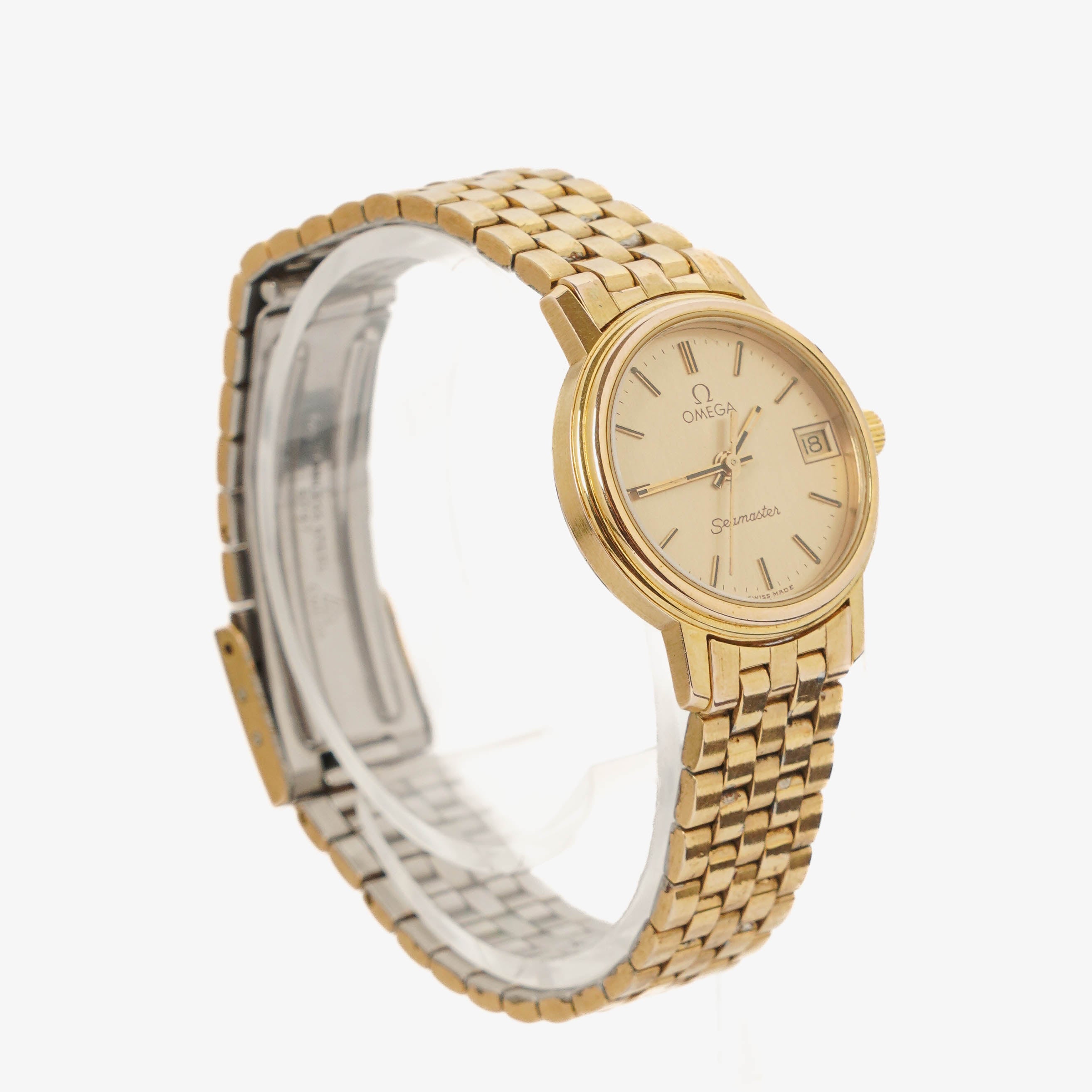 Omega Seamaster 22mm Gold-Plated Stainless Steel Quartz Watch