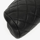 Chanel Black Quilted Leather Timeless Clutch Bag