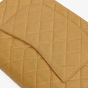 Chanel Medium Classic Vintage Double Flap Bag Beige Quilted Caviar Leather With Silver-Tone Hardware