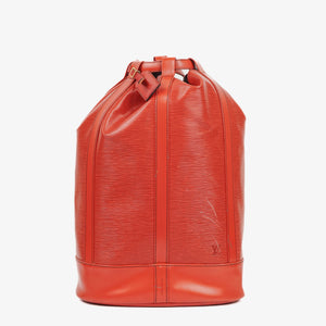 Louis Vuitton Randonnee GM EPI Leather Red Backpack