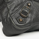 Balenciaga Black Chevre Leather Trousse Maquillage Cosmetic Pouch