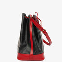 Louis Vuitton Noe Grande GM Black And Red EPI Leather Shoulder Bag