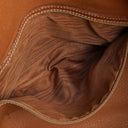 Celine Vintage Macadam Triomphe Brown Drawstring Bucket Bag