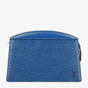 Louis Vuitton Trousse Crete Blue EPI Leather Pouch