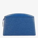 Louis Vuitton Trousse Crete Blue EPI Leather Pouch