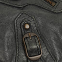 Balenciaga Black Chevre Leather Trousse Maquillage Cosmetic Pouch