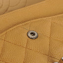 Chanel Medium Classic Vintage Double Flap Bag Beige Quilted Caviar Leather With Silver-Tone Hardware