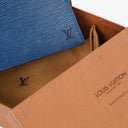 Louis Vuitton Trousse Crete Blue EPI Leather Pouch