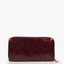 Louis Vuitton Rouge Fauviste Vernis Zippy Wallet