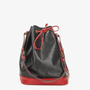 Louis Vuitton Noe GM Bi-Colour Black and Red EPI Leather Shoulder Bag