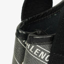 Balenciaga Cotton Navy Canvas Calfskin Logo Print Cabas XS