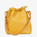 Louis Vuitton Petit Noe Yellow EPI Leather Shoulder Bag