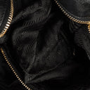 Prada Nappa Leather Gaufre Black Tote Bag
