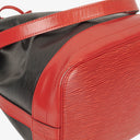 Louis Vuitton Noe GM Bi-Colour Black and Red EPI Leather Shoulder Bag
