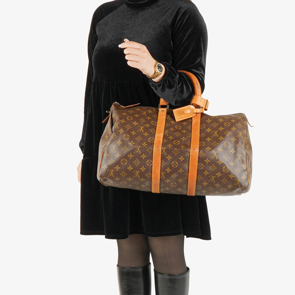 Louis Vuitton Keepall 45 Monogram Canvas Travel Bag