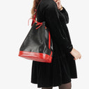 Louis Vuitton Noe Grande GM Black And Red EPI Leather Shoulder Bag