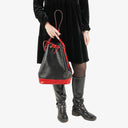 Louis Vuitton Noe Grande GM Black And Red EPI Leather Shoulder Bag