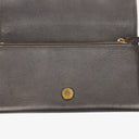 Balenciaga Grey Lambskin Leather Bi-Fold Long Continental Wallet