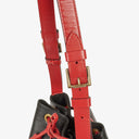 Louis Vuitton Noe GM Bi-Colour Black and Red EPI Leather Shoulder Bag