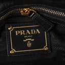 Prada Nappa Leather Gaufre Black Tote Bag