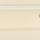 Chanel Medium Classic Vintage Double Flap Bag In White Quilted Lambskin And 24K Gold-Plated Hardware