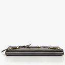 Balenciaga Grey Lambskin Leather Bi-Fold Long Continental Wallet