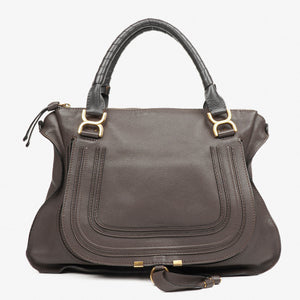 Chloe Marcie Leather Top Handle Shoulder Bag