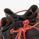 Louis Vuitton Noe GM Bi-Colour Black and Red EPI Leather Shoulder Bag