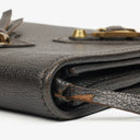 Balenciaga Grey Lambskin Leather Bi-Fold Long Continental Wallet