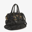 Prada Nappa Leather Gaufre Black Tote Bag