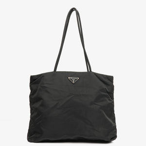 Prada Balck Nylon Tote Bag