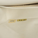 Chanel Medium Classic Vintage Double Flap Bag In White Quilted Lambskin And 24K Gold-Plated Hardware