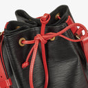 Louis Vuitton Noe GM Bi-Colour Black and Red EPI Leather Shoulder Bag