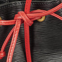 Louis Vuitton Noe GM Bi-Colour Black and Red EPI Leather Shoulder Bag