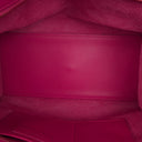 Yves Saint Laurent Pink Smooth Calfskin Leather Monogram Cabas Bag