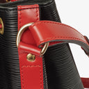 Louis Vuitton Noe GM Bi-Colour Black and Red EPI Leather Shoulder Bag