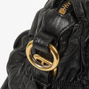 Prada Nappa Leather Gaufre Black Tote Bag