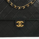 Chanel Classic Single Flap Bag Black Quilted Lambskin With 24K Gold-Plated Hardware