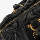 Prada Nappa Leather Gaufre Black Tote Bag