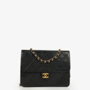 Chanel Classic Single Flap Bag Black Quilted Lambskin With 24K Gold-Plated Hardware