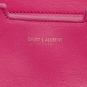 Yves Saint Laurent Pink Smooth Calfskin Leather Monogram Cabas Bag