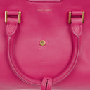 Yves Saint Laurent Pink Smooth Calfskin Leather Monogram Cabas Bag