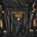 Prada Nappa Leather Gaufre Black Tote Bag