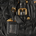 Prada Nappa Leather Gaufre Black Tote Bag
