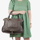 Chloe Marcie Leather Top Handle Shoulder Bag