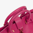 Yves Saint Laurent Pink Smooth Calfskin Leather Monogram Cabas Bag