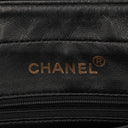 Chanel Black/White Logo Print Tote Bag