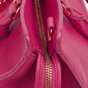 Yves Saint Laurent Pink Smooth Calfskin Leather Monogram Cabas Bag