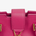 Yves Saint Laurent Pink Smooth Calfskin Leather Monogram Cabas Bag