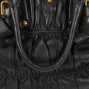 Prada Nappa Leather Gaufre Black Tote Bag